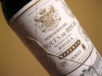 Marques Riscal Reserva en Bodecall
