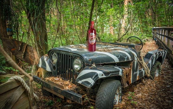 Jeep con botella
