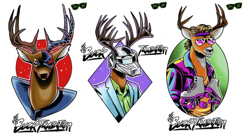 Diseño tatuajes cerveza artesana Buck Tradition IPA