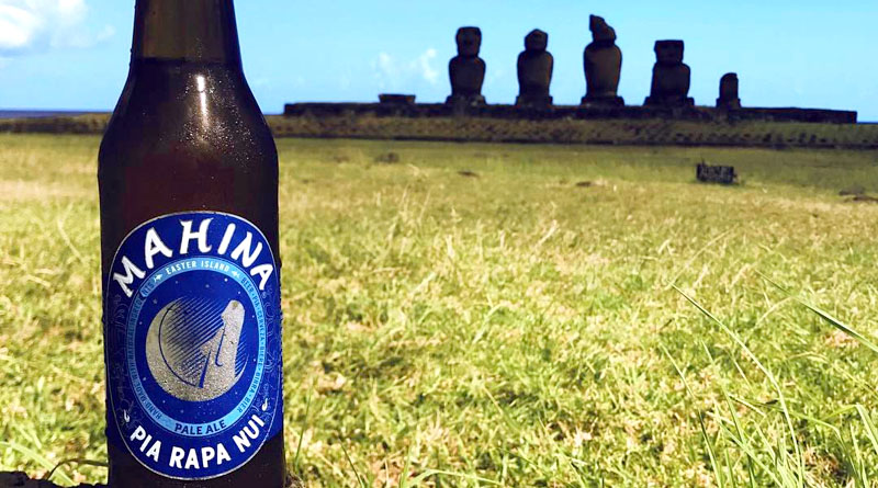 Cerveza Marihna en Rapa Nui