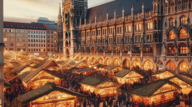 Mercadillo navideño en Marienplatz