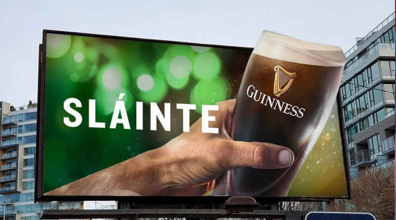 Anuncio Guinness durante St Patricks Day
