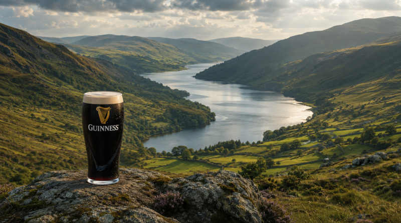 Cerveza Guinness, el agua y la cerveza