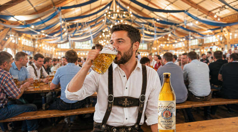 Paulaner Festbier en el Oktoberfest