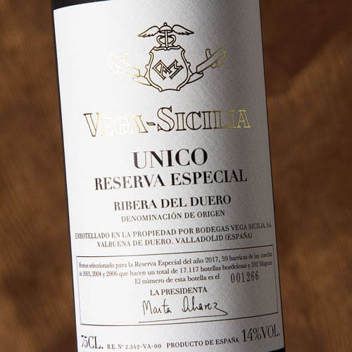 Vega Sicilia Único Reserva Especial 2017 Edition en Bodecall