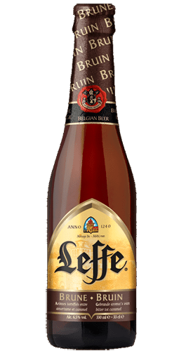 Cerveza de abadía belga Leffe Brune / Bruin