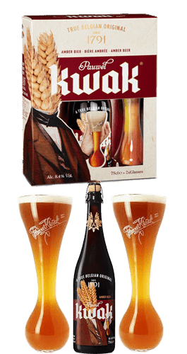 Gift Pack 1 Kwak Beer 75 cl and 2 Glasses